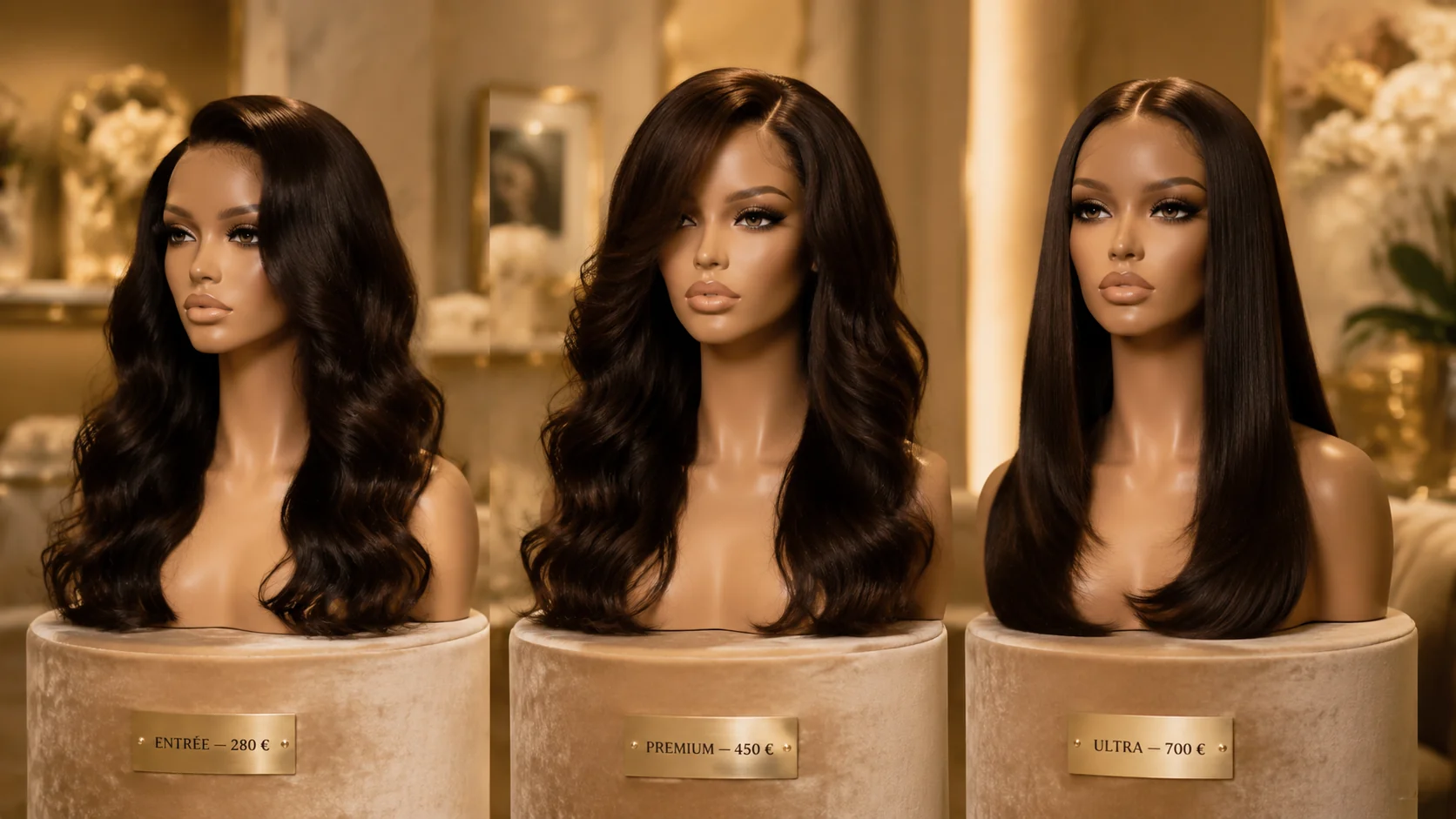 Perruque cheveux humains 280, 450 ou 700 € : que choisir selon votre budget en 2026